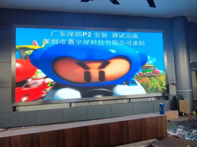 深圳灣壹號店室內LED全彩屏完成